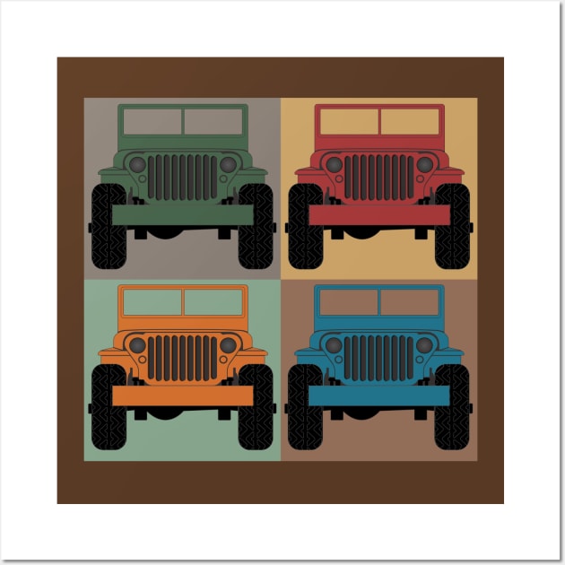 Pop Art Jeeps Wall Art by SunGraphicsLab